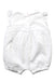 A White Sleeveless Rompers from The Little White Company in size 0-3M for girl. (Back View)