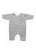 A Black Long Sleeve Rompers from Petit Bateau in size 0-3M for neutral. (Front View)