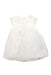 A White Sleeveless Dresses from Mamas & Papas in size 3-6M for girl. (Front View)