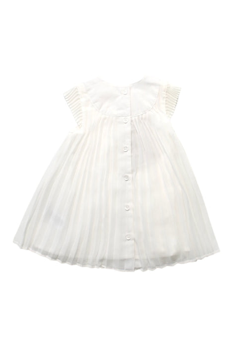 A White Sleeveless Dresses from Mamas & Papas in size 3-6M for girl. (Back View)