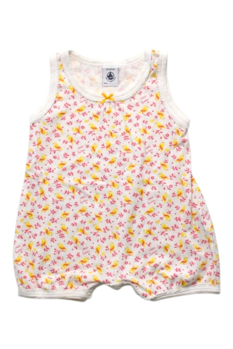 A Multicolour Sleeveless Rompers from Petit Bateau in size 3-6M for girl. (Front View)