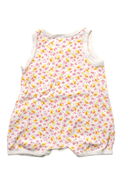 A Multicolour Sleeveless Rompers from Petit Bateau in size 3-6M for girl. (Back View)
