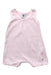 A Pink Sleeveless Rompers from Petit Bateau in size 3-6M for girl. (Front View)