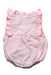 A Pink Sleeveless Rompers from Jacadi in size 3-6M for girl. (Front View)
