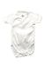 A White Short Sleeve Bodysuits from Petit Bateau in size 0-3M for neutral. (Front View)