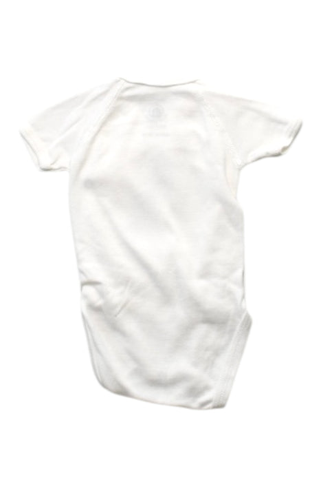 A White Short Sleeve Bodysuits from Petit Bateau in size 0-3M for neutral. (Back View)