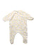 A White Long Sleeve Rompers from Petit Bateau in size 3-6M for girl. (Back View)