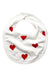 A Red Bibs from Petit Bateau in size O/S for neutral. (Front View)