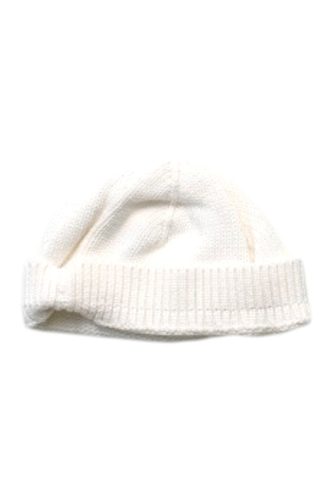 A White Beanies from Petit Bateau in size 0-3M for girl. (Back View)