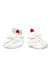 A White Socks from Petit Bateau in size 0-3M for girl. (Front View)