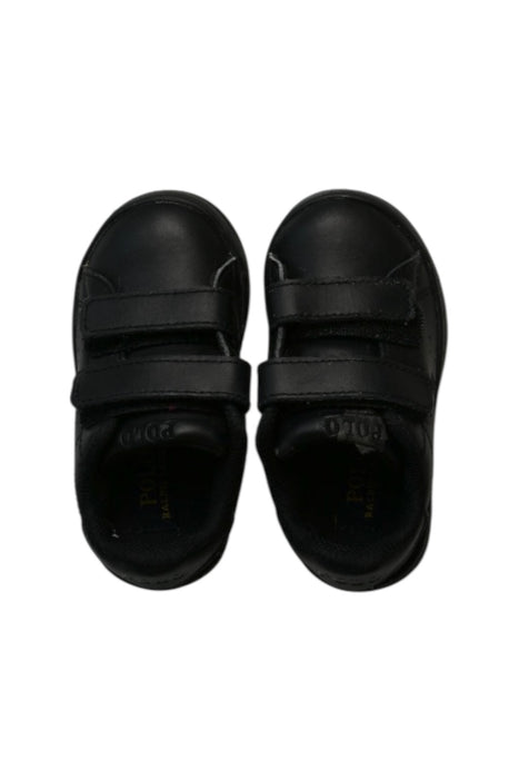A Black Sneakers from Polo Ralph Lauren in size 18-24M for boy. (Front View)