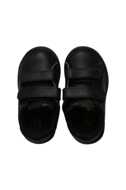 A Black Sneakers from Polo Ralph Lauren in size 18-24M for boy. (Front View)