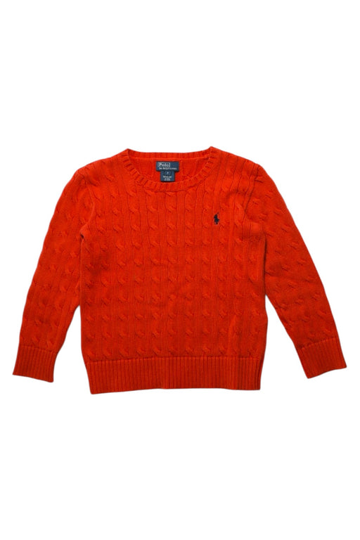 A Orange Knit Sweaters from Polo Ralph Lauren in size 7Y for neutral. (Front View)