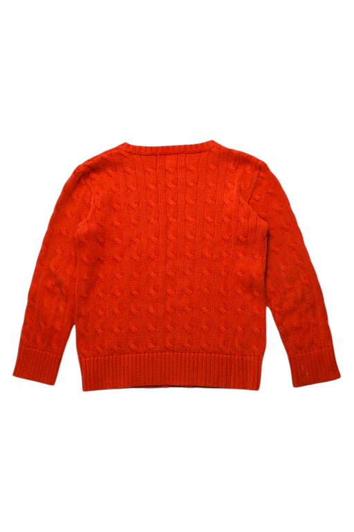 A Orange Knit Sweaters from Polo Ralph Lauren in size 7Y for neutral. (Back View)