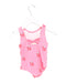 A Pink Swimsuits from Jacadi in size 3-6M for girl. (Back View)