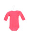 A Pink Long Sleeve Bodysuits from Petit Bateau in size 0-3M for girl. (Back View)