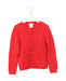 A Red Cardigans from Jacadi in size 6T for girl. (Front View)