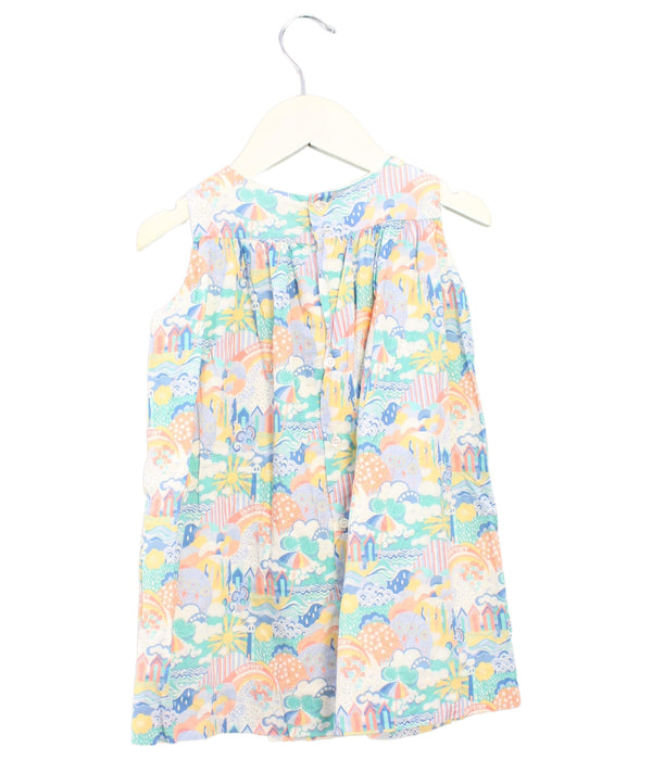 A Multicolour Sleeveless Dresses from Bonpoint in size 3T for girl. (Back View)
