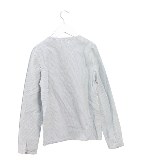 A Green Long Sleeve Tops from CdeC in size 10Y for girl. (Back View)
