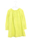 A Yellow Long Sleeve Dresses from Velveteen in size 6T for girl. (Front View)