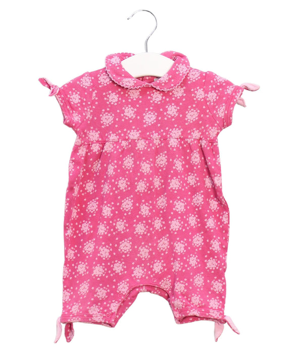 A Pink Rompers from Jacadi in size 3-6M for girl. (Front View)