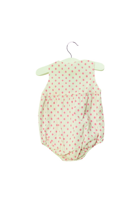 A White Rompers from Jacadi in size 3-6M for girl. (Back View)