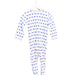A Blue Long Sleeve Jumpsuits from Petit Bateau in size 12-18M for girl. (Back View)