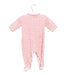 A Pink Long Sleeve Jumpsuits from Petit Bateau in size 0-3M for girl. (Back View)