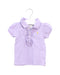 A Purple Short Sleeve Polos from Ralph Lauren in size 6-12M for girl. (Front View)