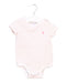 A Pink Short Sleeve Bodysuits from Ralph Lauren in size 3-6M for girl. (Front View)
