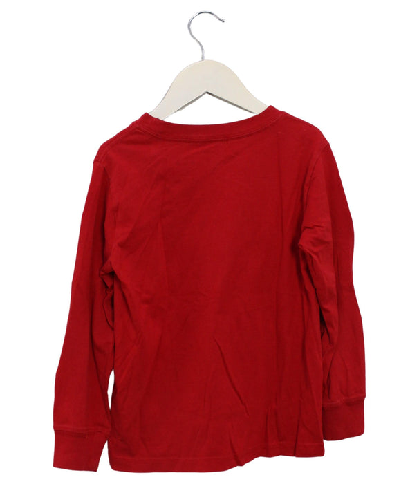 A Red Long Sleeve Tops from Polo Ralph Lauren in size 4T for boy. (Back View)
