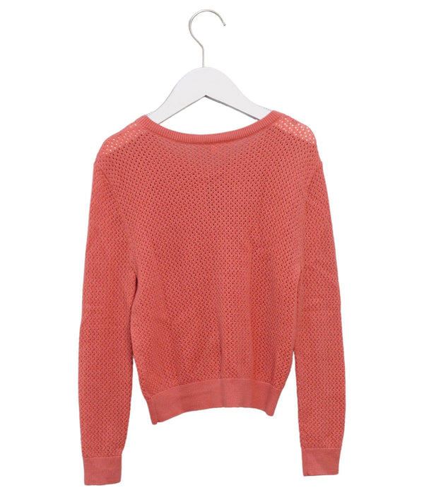 A Pink Cardigans from Bonpoint in size 8Y for girl. (Back View)