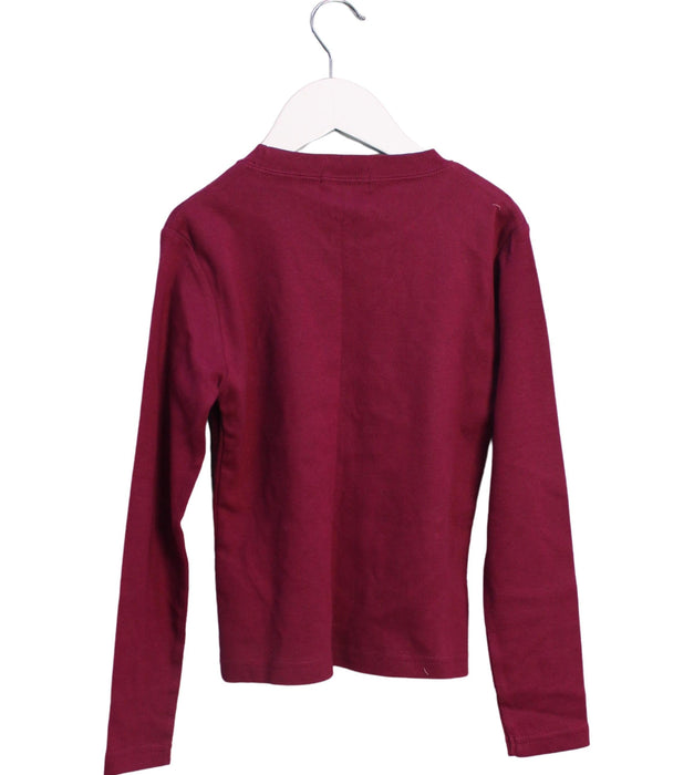 A Pink Long Sleeve Tops from DKNY in size 8Y for girl. (Back View)