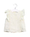A Yellow Sleeveless Tops from Velveteen in size 12-18M for girl. (Front View)