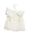 A Yellow Sleeveless Tops from Velveteen in size 12-18M for girl. (Back View)