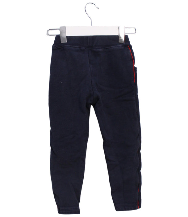 A Navy Sweatpants from Petit Bateau in size 3T for neutral. (Back View)