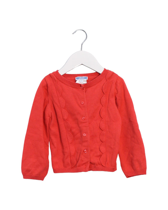 A Red Cardigans from Jacadi in size 3T for girl. (Front View)