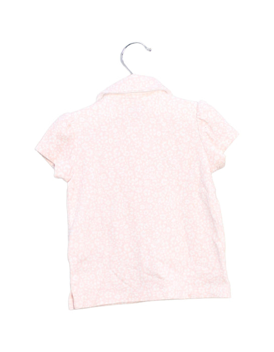 A Pink Short Sleeve Polos from Ralph Lauren in size 6-12M for girl. (Back View)