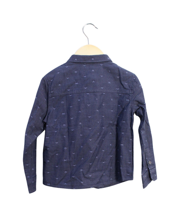 A Navy Shirts from Emporio Armani in size 3T for boy. (Back View)