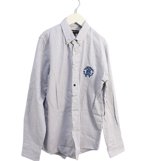 A Grey Shirts from Roberto Cavalli in size 10Y for boy. (Front View)