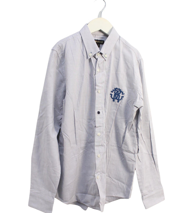 A Grey Shirts from Roberto Cavalli in size 10Y for boy. (Front View)