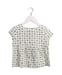 A Ivory Short Sleeve Tops from Bonpoint in size 4T for girl. (Front View)