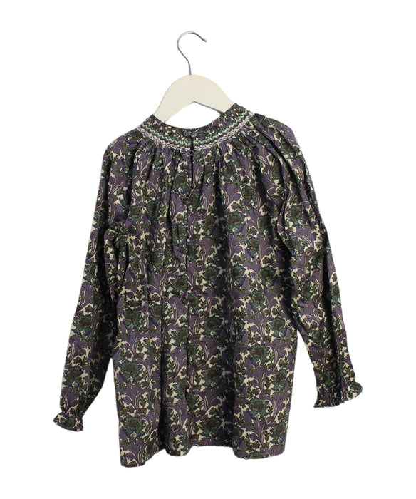 A Purple Long Sleeve Tops from Bonpoint in size 12Y for girl. (Back View)
