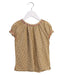 A Brown Short Sleeve Tops from Velveteen in size 6T for girl. (Front View)