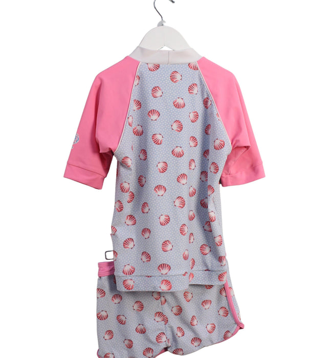 A Blue Swim Sets from Platypus in size 8Y for girl. (Back View)