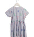 A Blue Short Sleeve Dresses from Seed in size 4T for girl. (Back View)