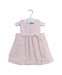 A Pink Sleeveless Dresses from Jacadi in size 3-6M for girl. (Front View)
