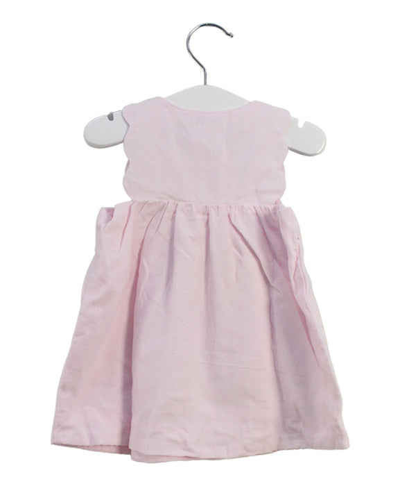 A Pink Sleeveless Dresses from Jacadi in size 3-6M for girl. (Back View)