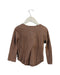 A Brown Long Sleeve Tops from Bonpoint in size 4T for girl. (Back View)