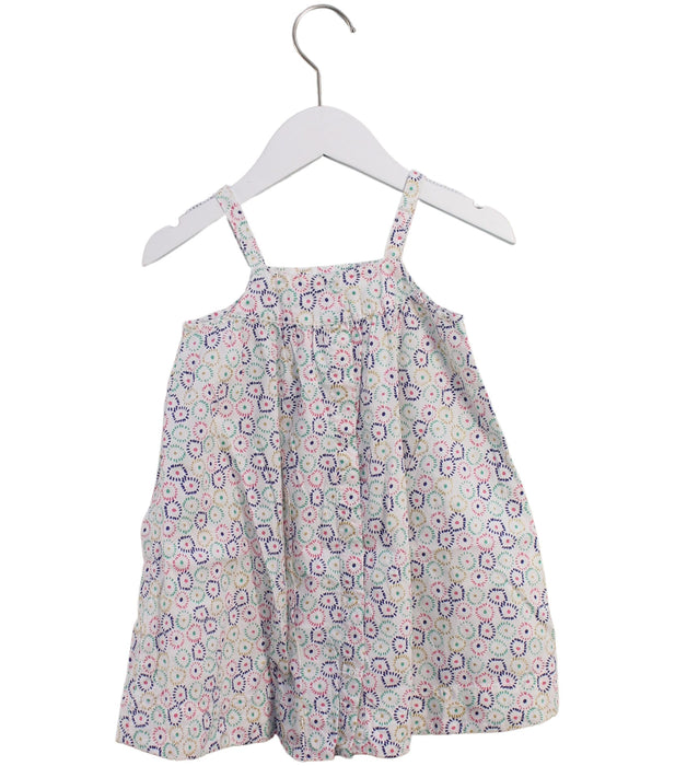 A Multicolour Sleeveless Dresses from Petit Bateau in size 2T for girl. (Back View)